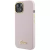 Guess GUHCP15SSMBSLP Silicone Script Metal Logo & Frame -kova kuori Apple iPhone 15 / 14 / 13 6,1