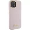 Guess GUHCP15SSMBSLP Silicone Script Metal Logo & Frame -kova kuori Apple iPhone 15 / 14 / 13 6,1