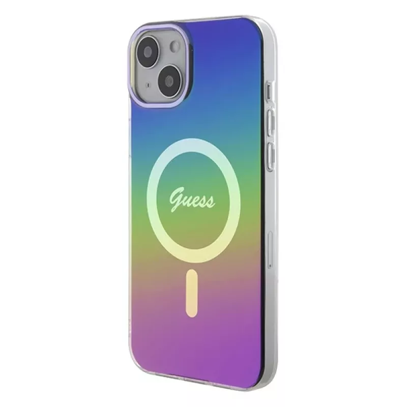 Guess IML Iridescent MagSafe takakansi Apple iPhone 15 Plus, monivärinen