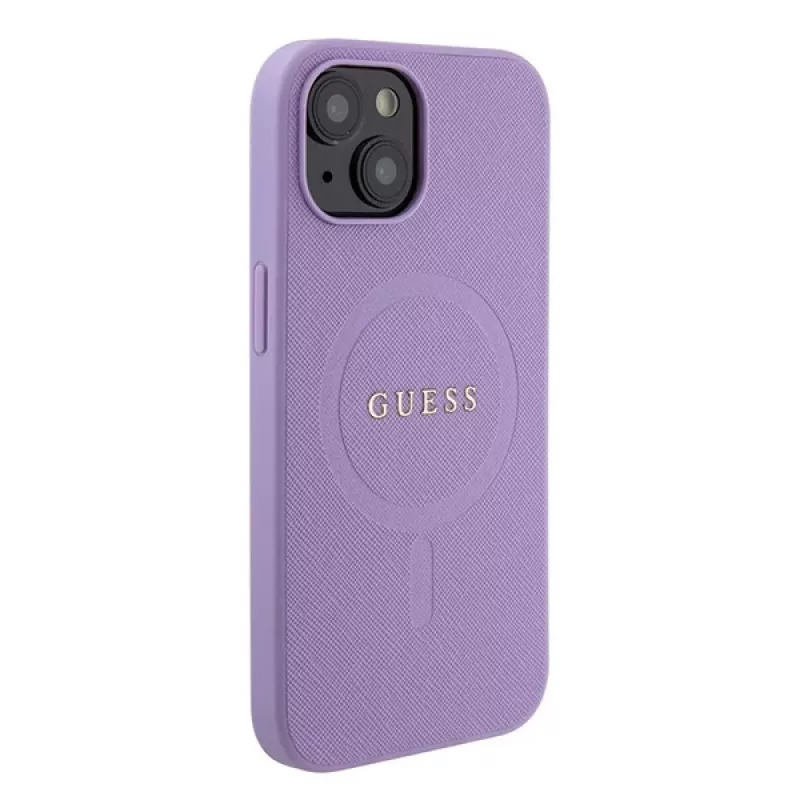 Guess GUHMP15MPSAHMCU Saffiano MagSafe Hard Case iPhone 15 Plus / 14 Plus 6,7 inch - violetti
