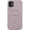 Guess GUHMN61PSAHMCP Saffiano MagSafe -kovakotelo iPhone 11 / Xr 6.1 - pinkki