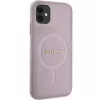 Guess GUHMN61PSAHMCP Saffiano MagSafe -kovakotelo iPhone 11 / Xr 6.1 - pinkki