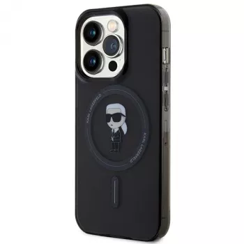 Karl Lagerfeld Ikonik MagSafe -kovakotelo iPhone 14 Pro 6,1 inch musta
