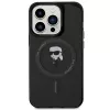 Karl Lagerfeld MagSafe IML Ikonik -kotelo iPhone 15 Pro musta