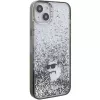 Karl Lagerfeld KLHCP15MLKCNSK iPhone 15 Plus / 14 Plus 6,7 inch läpinäkyvä kovakuori Liquid Glitter Choupette