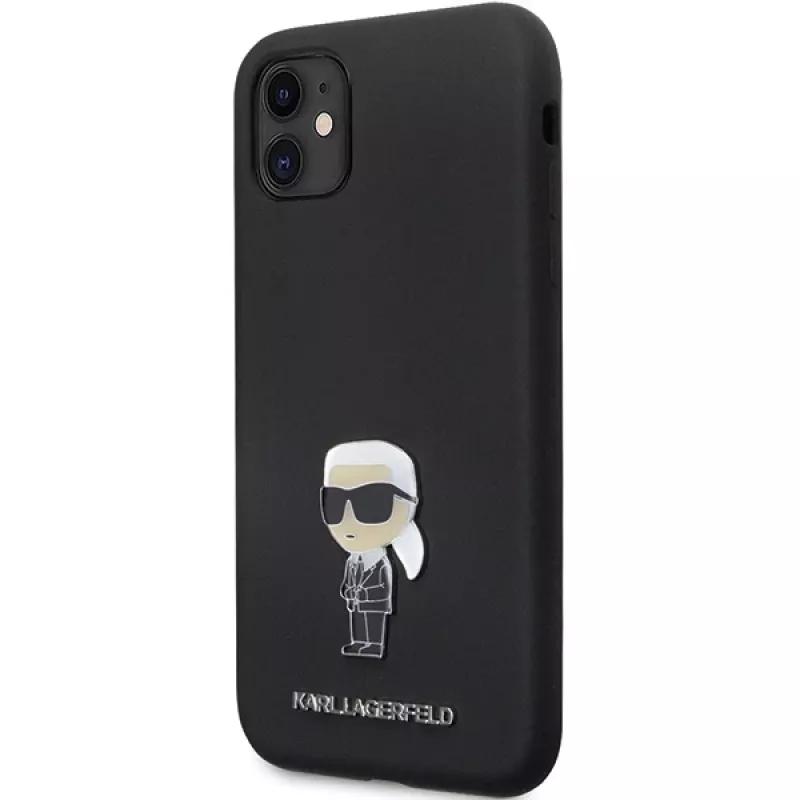Karl Lagerfeld Ikonik Metal Pin silikonikotelo Apple iPhone 11 / iPhone XR 6,1