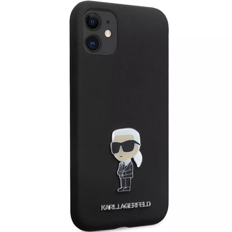 Karl Lagerfeld Ikonik Metal Pin silikonikotelo Apple iPhone 11 / iPhone XR 6,1