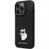 Karl Lagerfeld KLHCP14XSMHCNPK kovakotelo silikoni C metallineula iPhone 14 Pro Max 6.7 musta