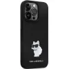 Karl Lagerfeld KLHCP14XSMHCNPK kovakotelo silikoni C metallineula iPhone 14 Pro Max 6.7 musta