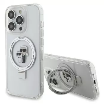 Karl Lagerfeld KLHMP15LHMRSKCH kovakotelo rengasteline MagSafe iPhone 15 Pro 6,1