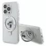 Karl Lagerfeld KLHMP15LHMRSKCH kovakotelo rengasteline MagSafe iPhone 15 Pro 6,1 inch valkoinen