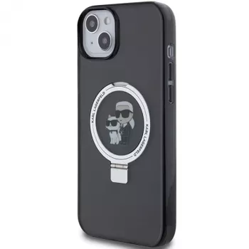 Karl Lagerfeld KLHMP15MHMRSKCK kovakotelo rengasteline MagSafe iPhone 15 Plus / 14 Plus 6,7
