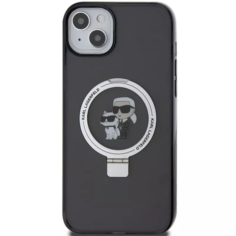 Karl Lagerfeld KLHMP15MHMRSKCK kovakotelo rengasteline MagSafe iPhone 15 Plus / 14 Plus 6,7