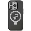 Karl Lagerfeld KLHMP15LHMRSKCK kovakotelo rengasteline MagSafe iPhone 15 Pro 6.1 musta