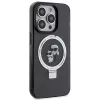 Karl Lagerfeld KLHMP15LHMRSKCK kovakotelo rengasteline MagSafe iPhone 15 Pro 6.1 musta