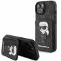 Karl Lagerfeld KLHCP15SSAKKNSCK Saffiano Ikonik kovakotelo iPhone 15/14/13 6,1