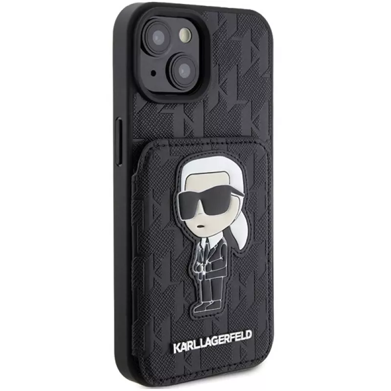 Karl Lagerfeld KLHCP15SSAKKNSCK Saffiano Ikonik kovakotelo iPhone 15/14/13 6,1