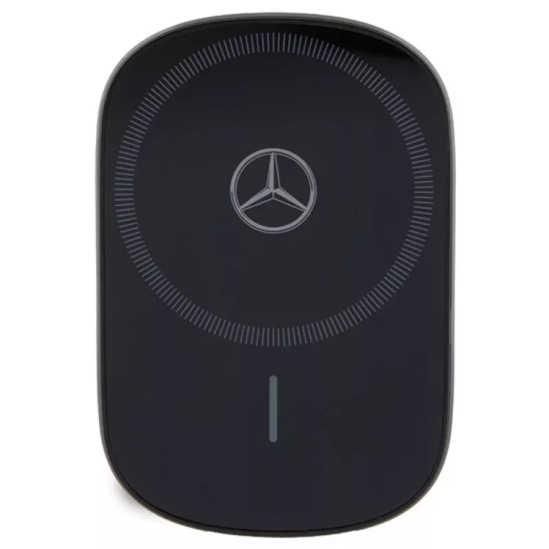 Mercedes Silver Star MagSafe magneettinen langaton autolaturi 15W (musta)