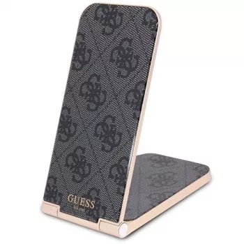 Guess taitettava 2-in-1-langaton laturi GUDCFAL4PEGK 15W musta 4G-kuvio MagSafe