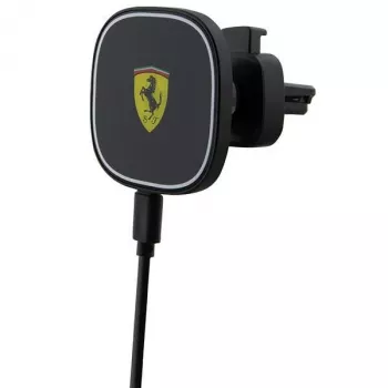 Ferrari 15W langaton induktiivinen autolaturiteline FECHMGLK ilmaraitisiin, musta, MagSafe