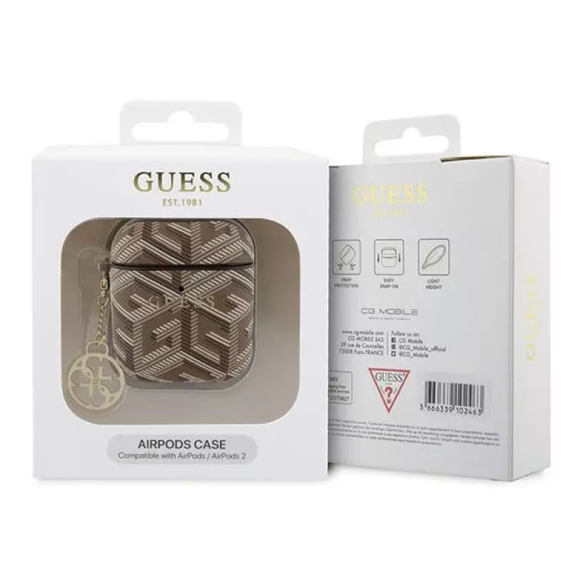 Guess GUA2PGCE4CW AirPods 1/2 kuori ruskea GCube Charm
