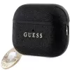 Guess GUAP2PGEHCDK AirPods Pro 2 (2022/2023) kuori musta kiinteä glitter-sydän-timantti-charm