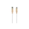 Guess GUCLLALRGDD USB-C - Lightning -kaapeli 1,5 m pikalataus vaaleankulta kohokuvioidulla logolla