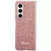 Guess GUHCZFD5HGGSHP F946 Glitter Script kova kotelo Samsung Galaxy Z Fold5 - pinkki