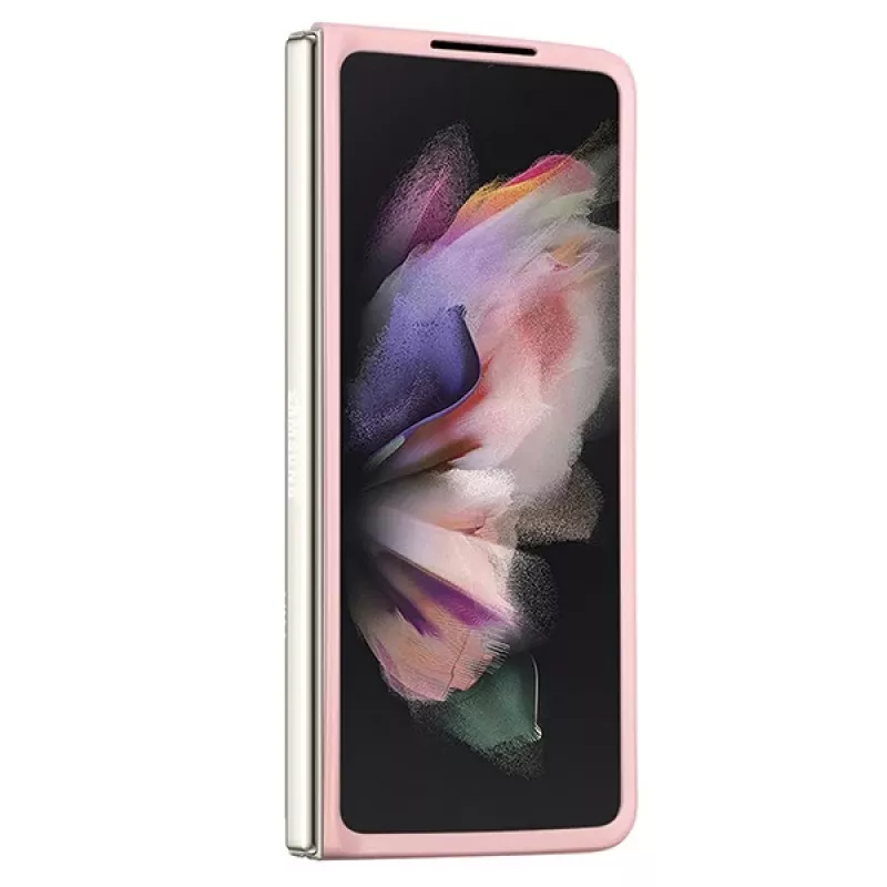 Guess GUHCZFD5HGGSHP F946 Glitter Script kova kotelo Samsung Galaxy Z Fold5 - pinkki