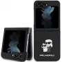 Karl Lagerfeld Saffiano Karl & Choupette Pin -kovakotelo Samsung Galaxy Z Flip5, musta