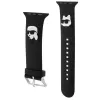 Karl Lagerfeld 3D Rubber Karl & Choupette Heads NFT Apple Watch -ranneke 38/40/41mm musta