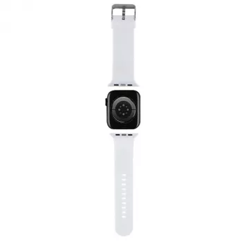 Karl Lagerfeld 3D Rubber Karl & Choupette Heads NFT Apple Watch -ranneke 42/44/45/49mm valkoinen