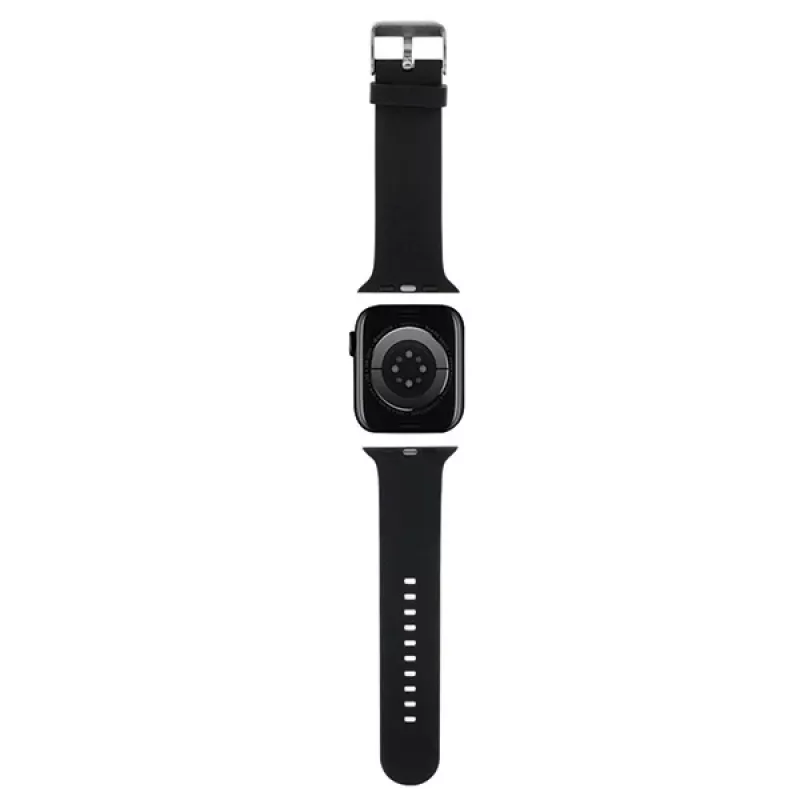 Karl Lagerfeld 3D Rubber Choupette Head -ranneke Apple Watch 38/40/41mm musta