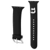 Karl Lagerfeld 3D Rubber Choupette Head -ranneke Apple Watch 38/40/41mm musta