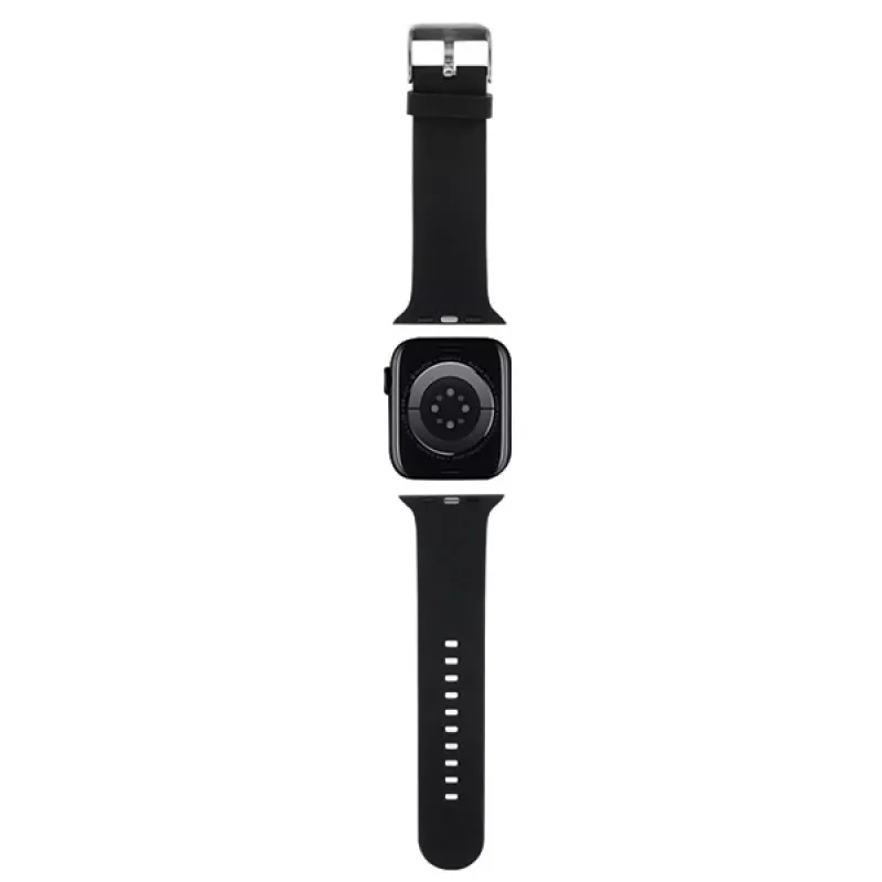 Karl Lagerfeld 3D Rubber Choupette Head Apple Watch -ranneke 42/44/45/49mm musta