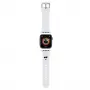 Karl Lagerfeld 3D Rubber Choupette Head Apple Watch -ranneke 42/44/45/49mm valkoinen