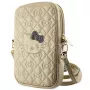 Hello Kitty tikattu rusetti -ranneke crossbody-puhelinlaukku kulta