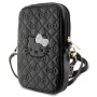Hello Kitty Quilted Bows Strap - puhelimen olkalaukku (musta)