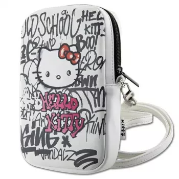 Hello Kitty olkalaukku Graffiti Kitty Head valkoinen