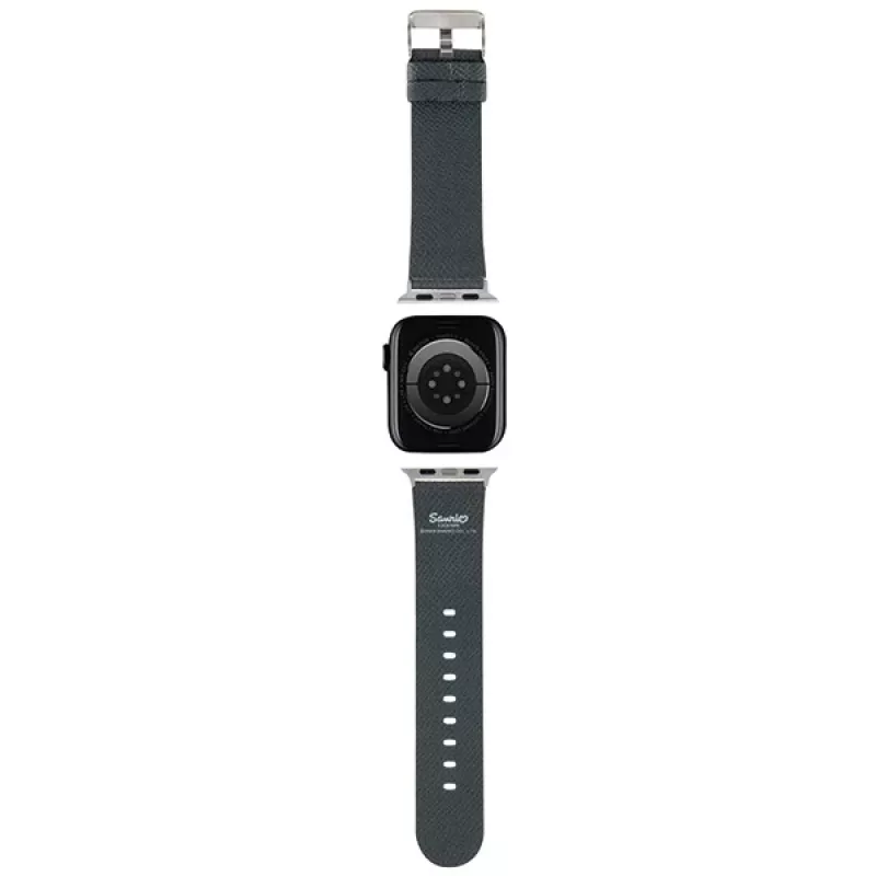 Hello Kitty HKAWMPGKHK Apple Watch -ranneke 38/40/41mm musta silikoni