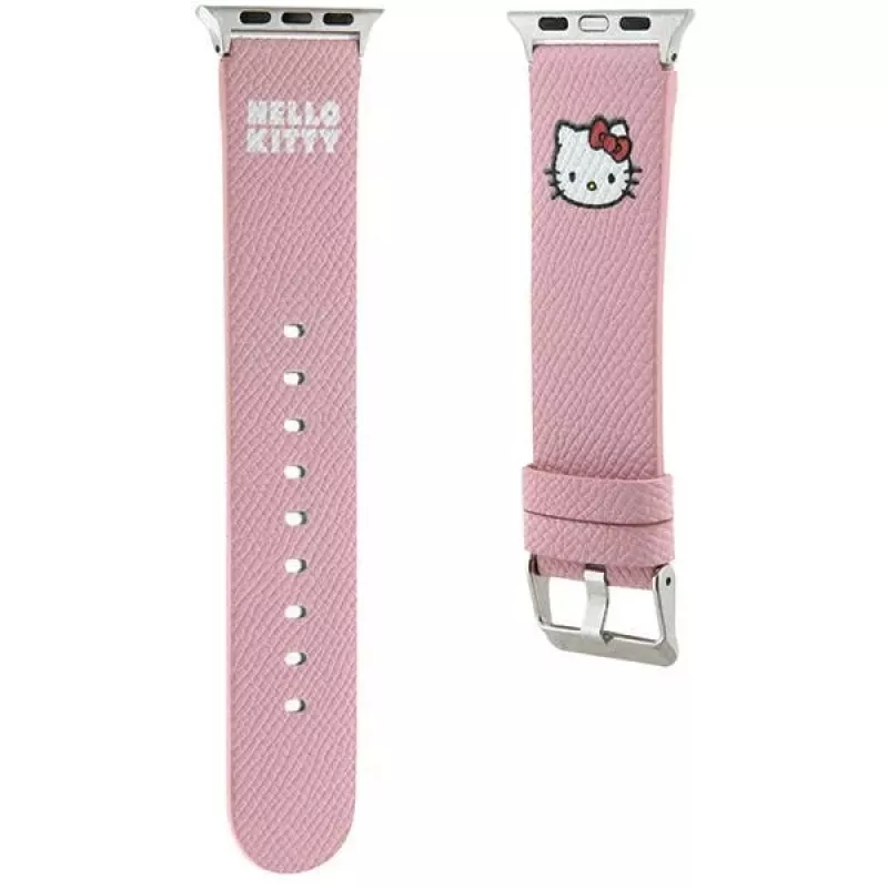 Hello Kitty HKAWMPGKHP silikoniranneke Apple Watch 38/40/41mm pinkki