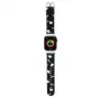 Hello Kitty HKAWMPSAPSK Apple Watch -ranneke 38/40/41mm musta silikoni Heads & Bows -kuvio