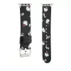 Hello Kitty HKAWMPSAPSK Apple Watch -ranneke 38/40/41mm musta silikoni Heads & Bows -kuvio