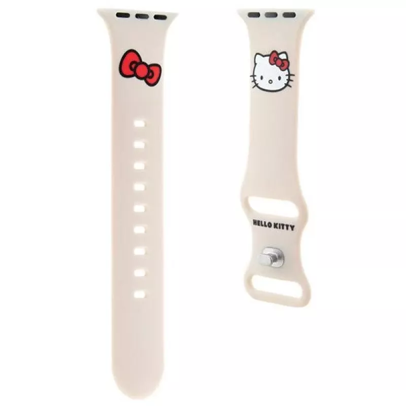 Hello Kitty HKAWMSCHBLE silikoniranneke Apple Watch 38/40/41mm - beige