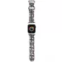 Hello Kitty HKAWMSDIESK Apple Watch -ranneke 38/40/41 mm musta silikoni Heads & Stripes