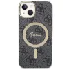 Guess GUHMP15MH4STK hardcase iPhone 15 Plus/14 Plus 6,7 tuuman musta MagSafe 4G