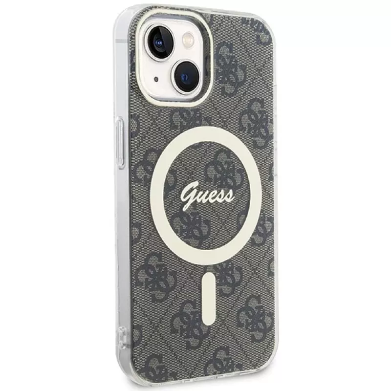Guess GUHMP15MH4STW hardcase IML MagSafe iPhone 15 Plus / 14 Plus 6,7 tuuman ruskea