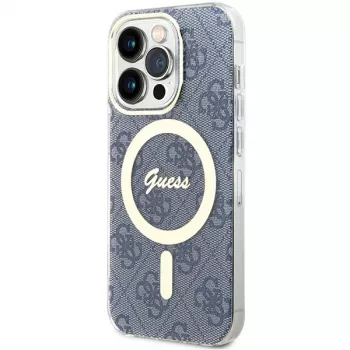 Guess GUHMP15LH4STB iPhone 15 Pro 6,1 tuuman sininen hardcase IML 4G MagSafe