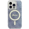 Guess GUHMP15LH4STB iPhone 15 Pro 6,1 tuuman sininen hardcase IML 4G MagSafe