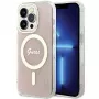 Guess GUHMP15LH4STP hardcase Apple iPhone 15 Pro 6,1 tuuman pinkki IML 4G MagSafe